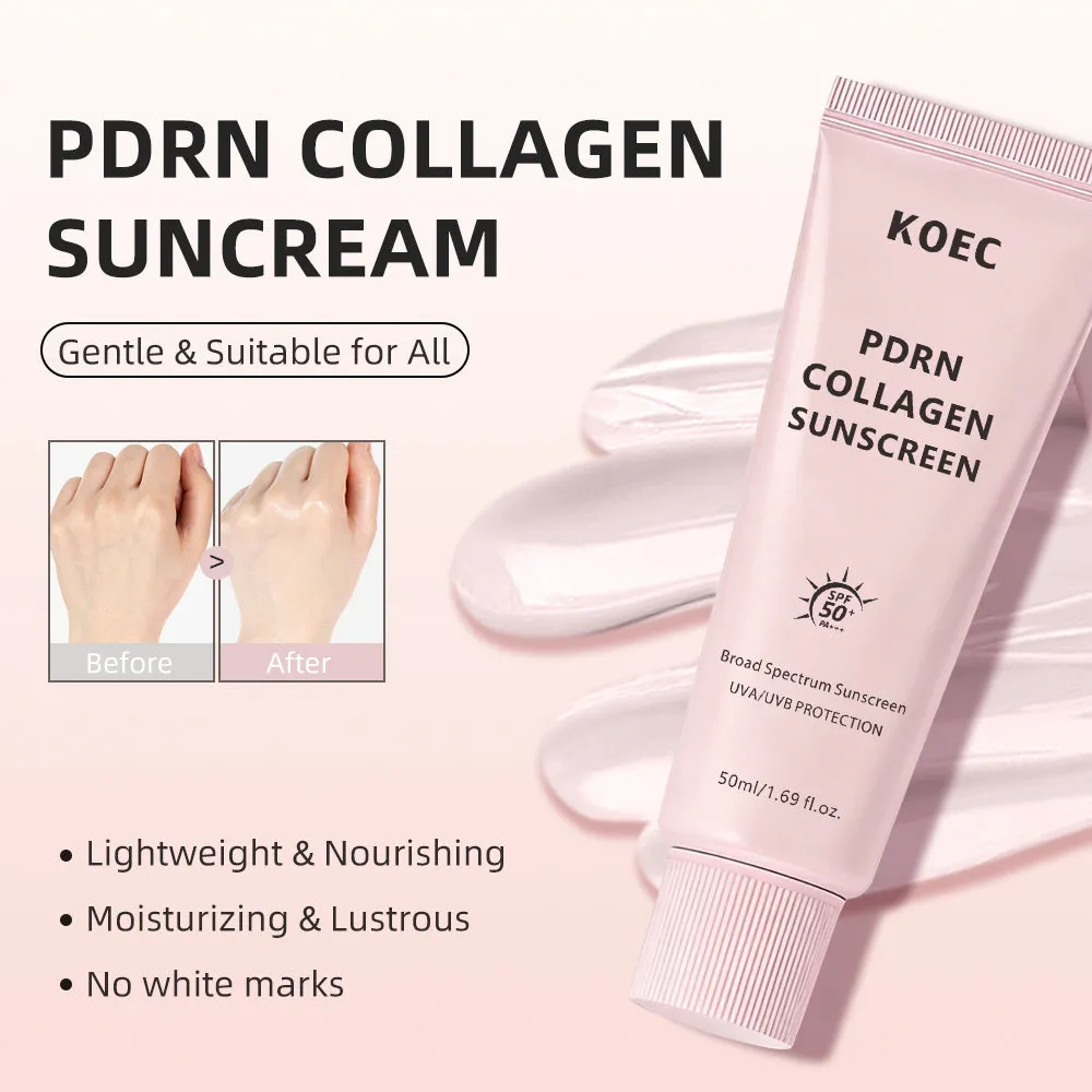 KOEC PDRN Collagen solcreme SPF50 til ansigt