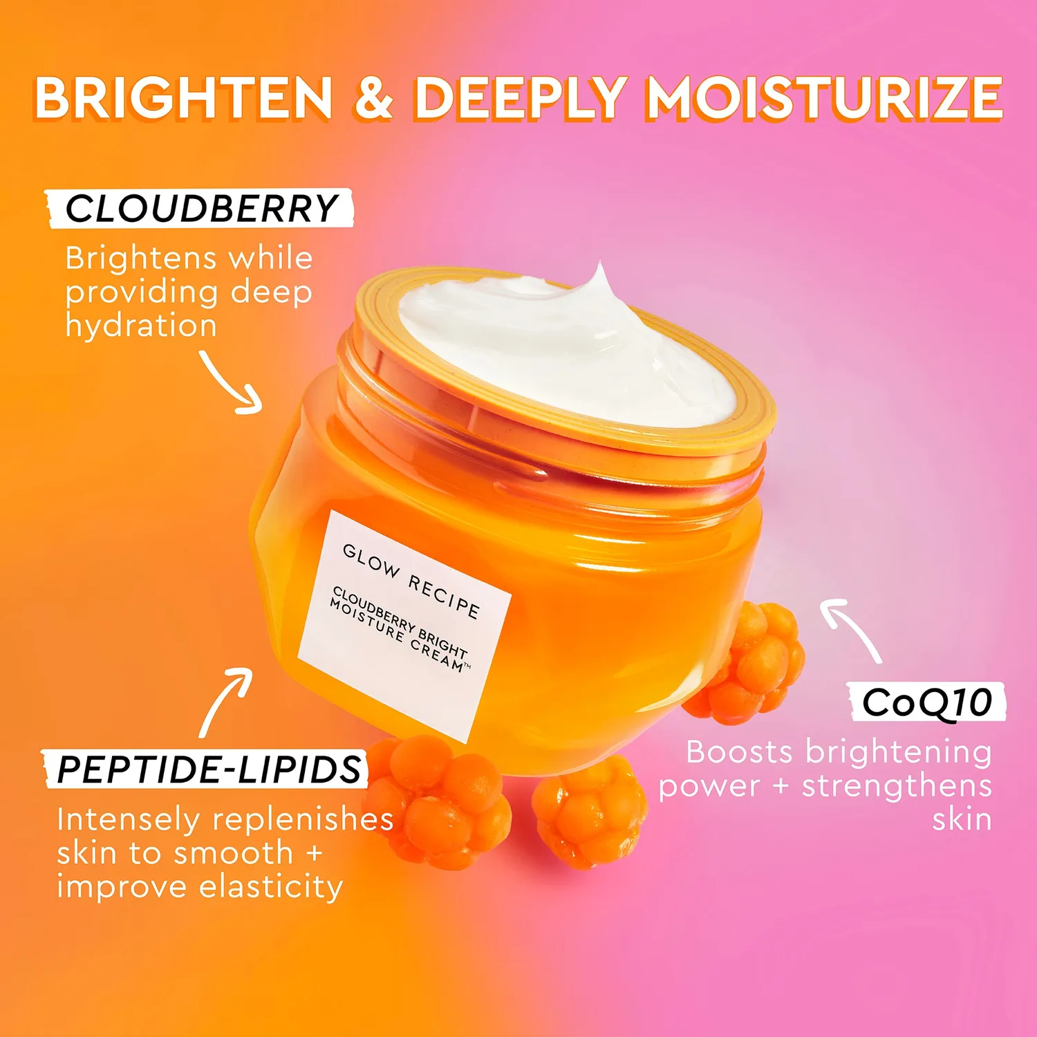 Glow Recipe Cloudberry Bright fugtcreme 50 ml let fugt