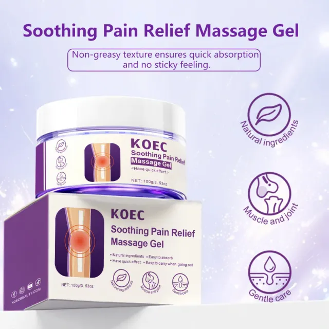 KOEC Soothing Pain Relief massagegel 1 stk mentol