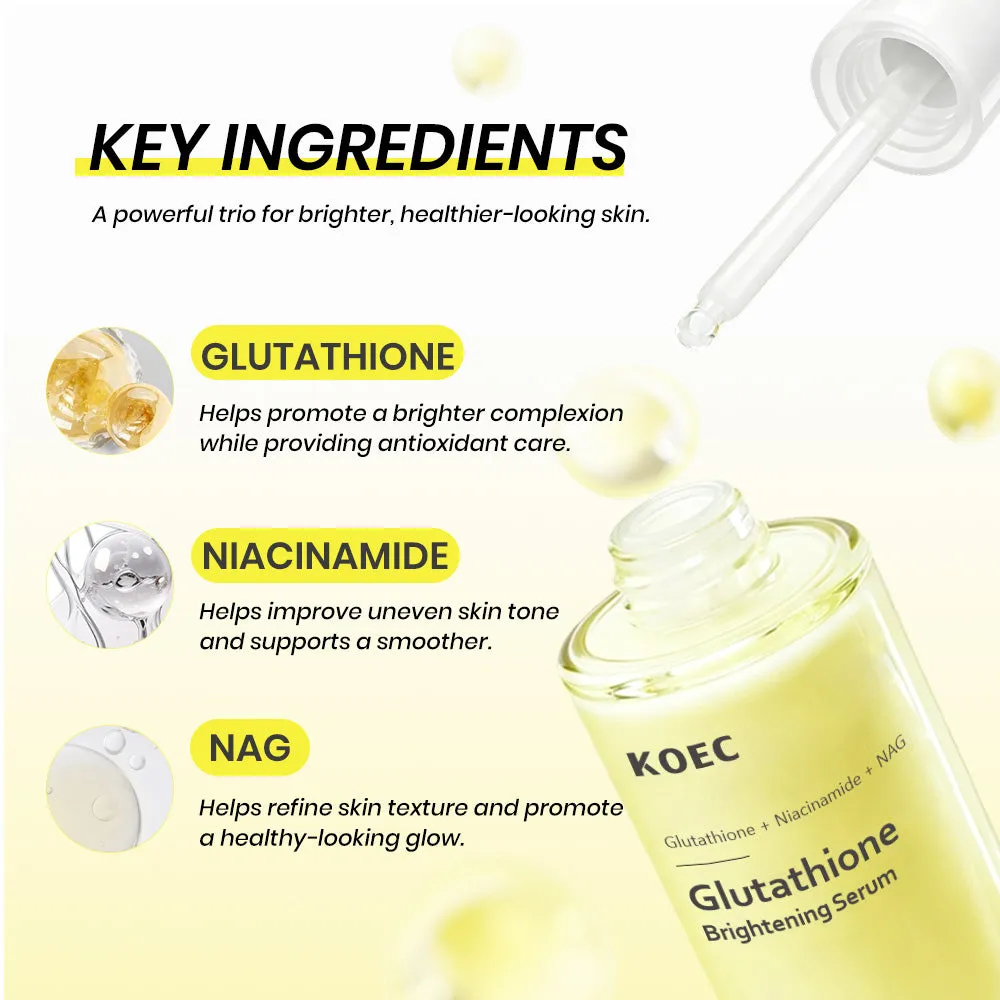 KOEC Glutathione Brightening serum mod ujævn tone
