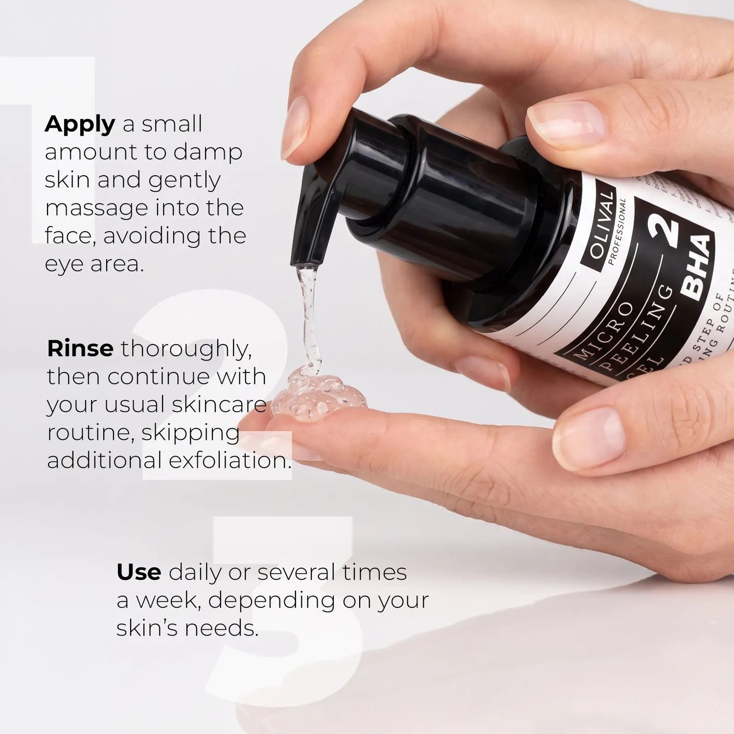 Olival Professional Micropeeling BHA gel rens 2% salicyl