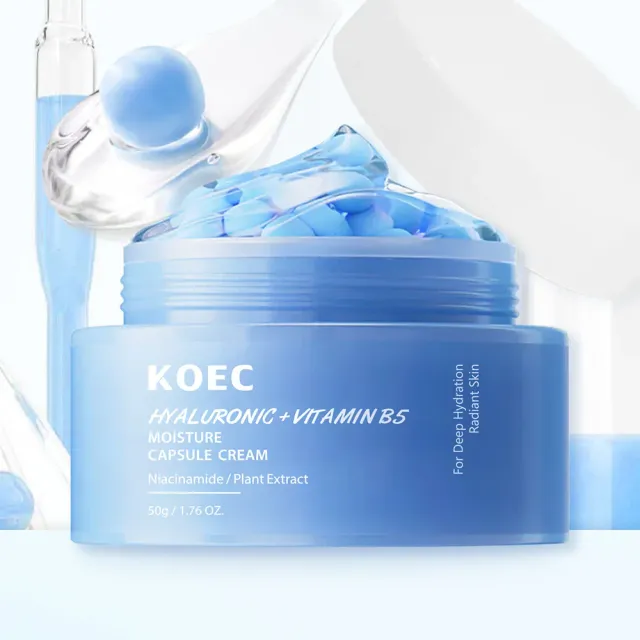 KOEC Hyaluronic B5 fugtcreme med kapsler