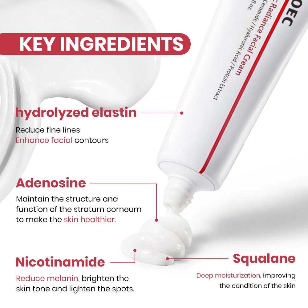 KOEC Elastic Centella HA Facial Cream ansigtscreme 1 stk fugt