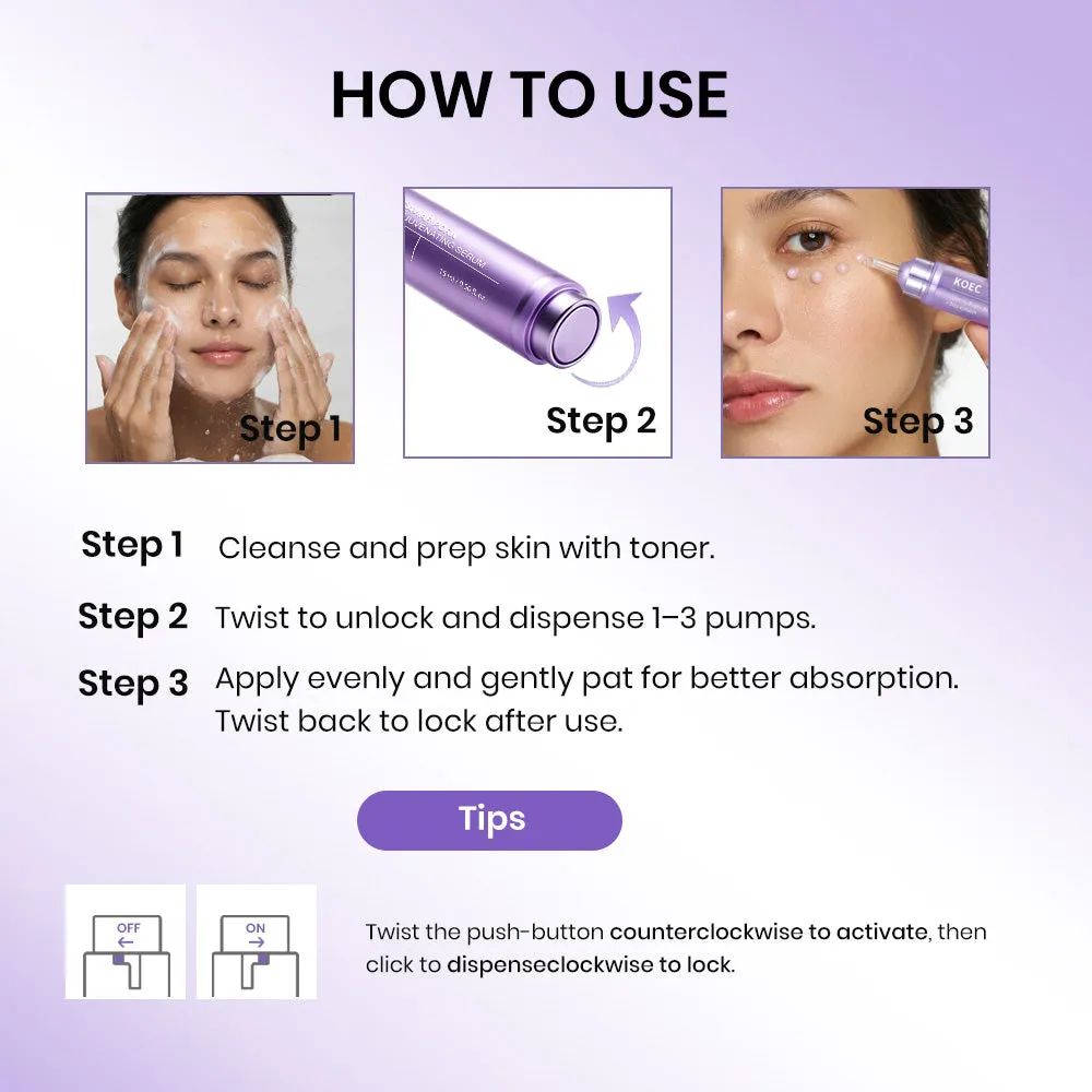 KOEC Caviar PDRN Rejuvenating serum opstrammende