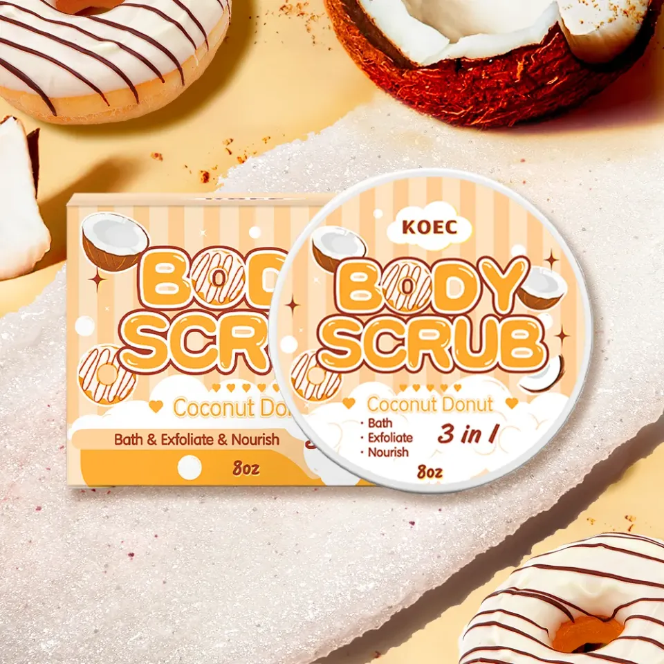 KOEC Coconut Donut bodyscrub med sheasmør