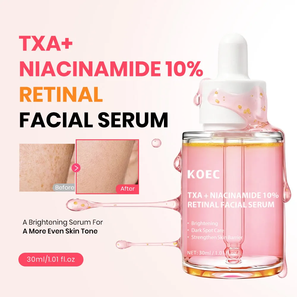 KOEC TXA Niacinamide 10% Retinal serum mod pletter