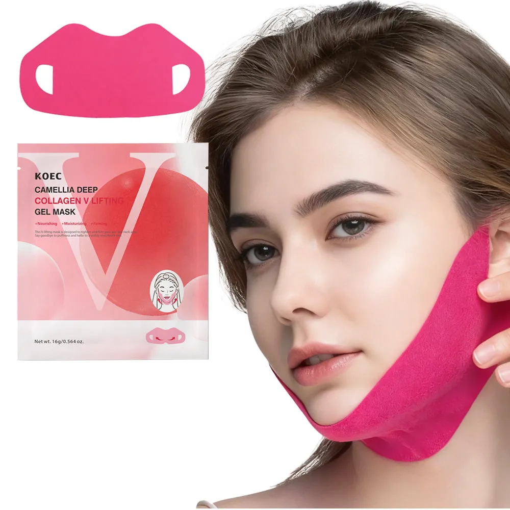 KOEC Camellia Deep Collagen V Lifting gelmaske 4 stk opstrammende