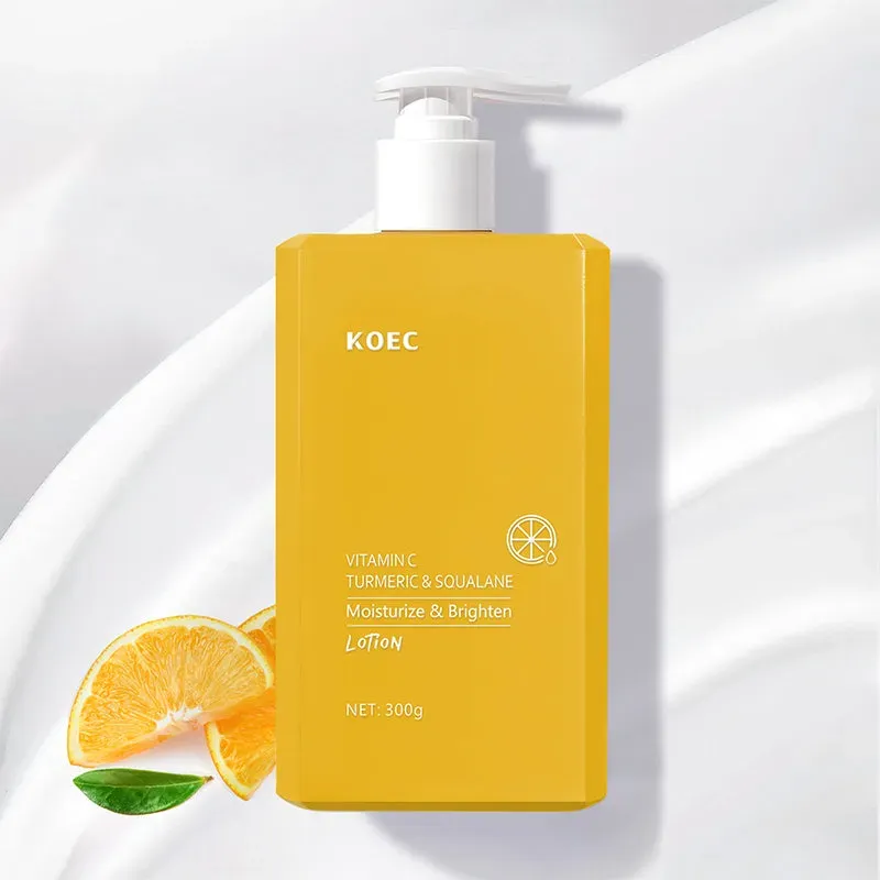 KOEC Turmeric Vitamin C Squalane bodylotion 300g glød