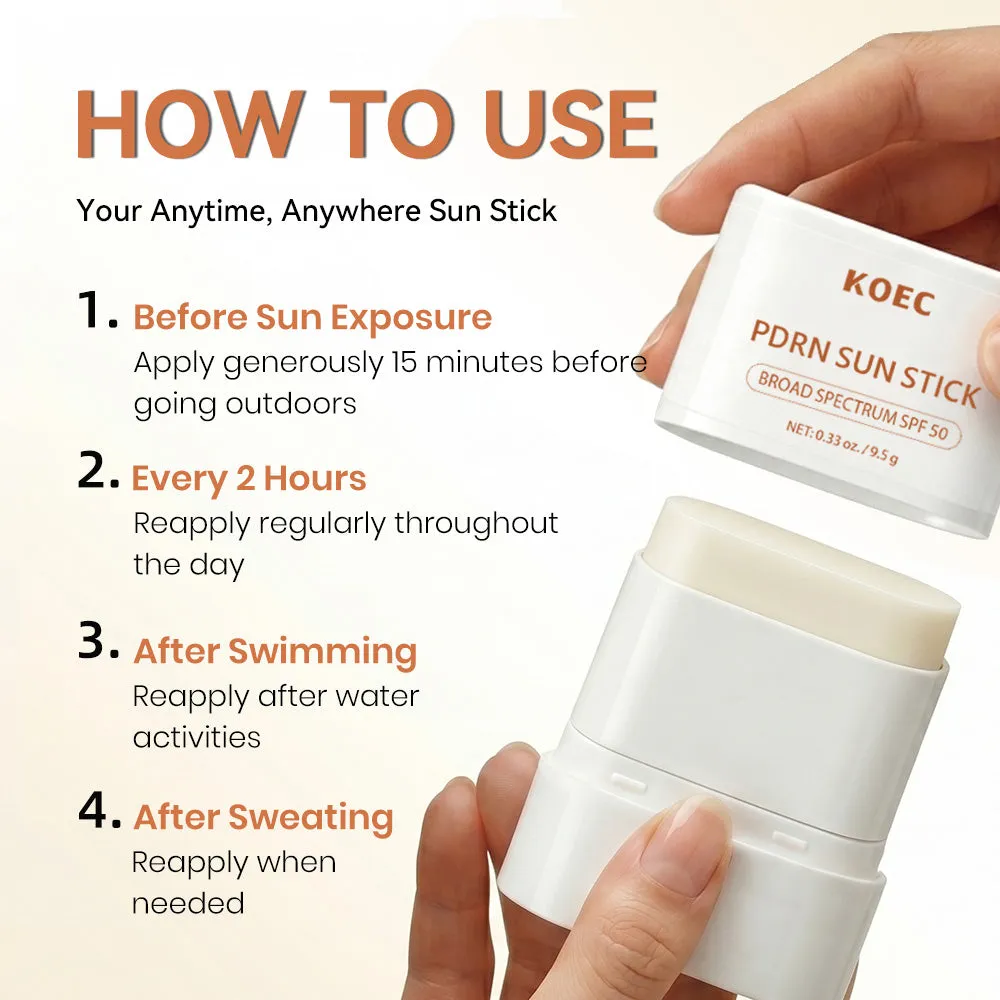 KOEC PDRN Sun Stick solstift bredspektret SPF
