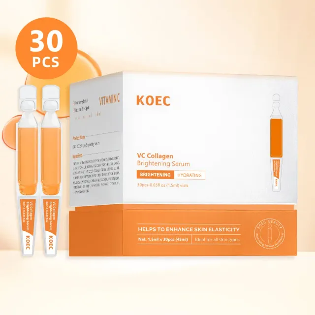KOEC VC & Collagen Facial Serum ansigtsserum 30x1,5 ml C-vitamin