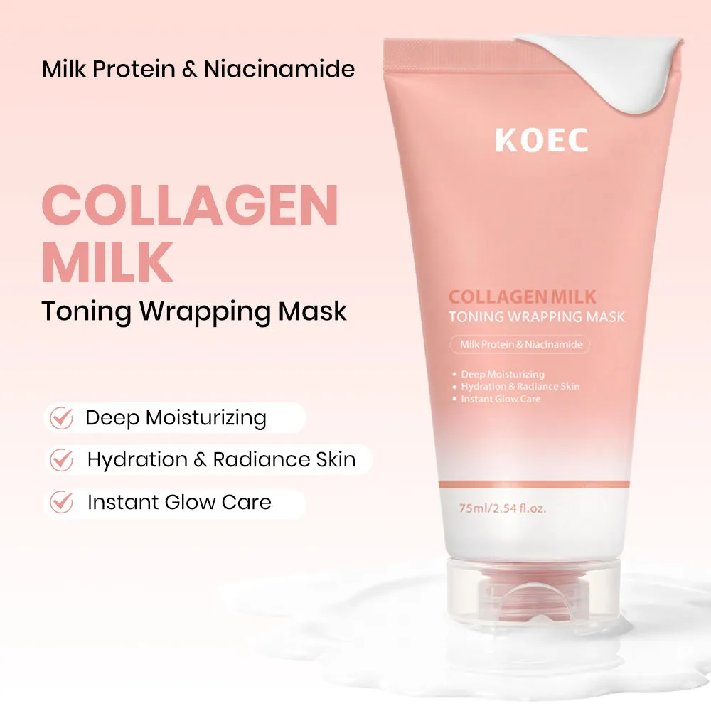 KOEC Collagen Milk Toning Wrapping Maske 75ml glød