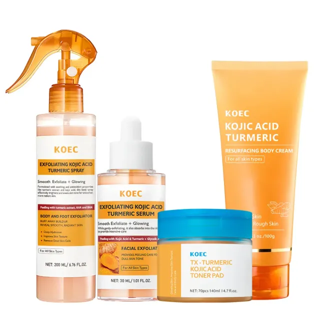 KOEC Kojic Acid Turmeric hudplejesæt mod mørke pletter