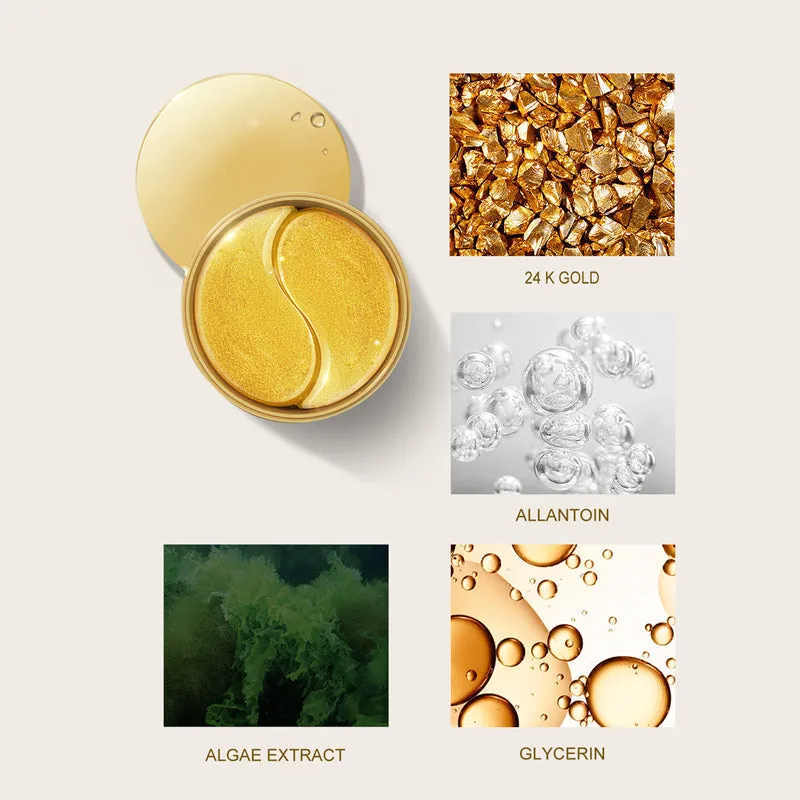 KOEC 24K Gold Collagen øjenmaske 60 stk fugtgivende