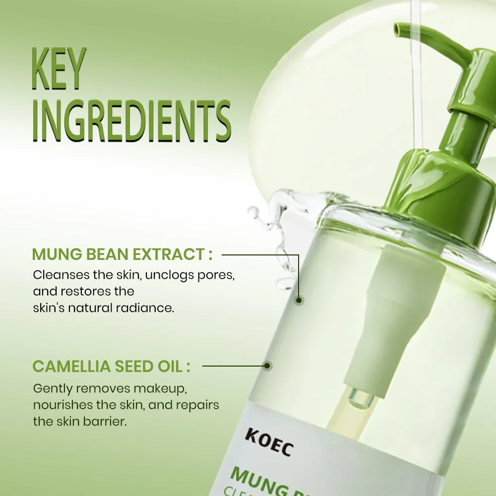 KOEC Mung Bean renseolie til mild rens