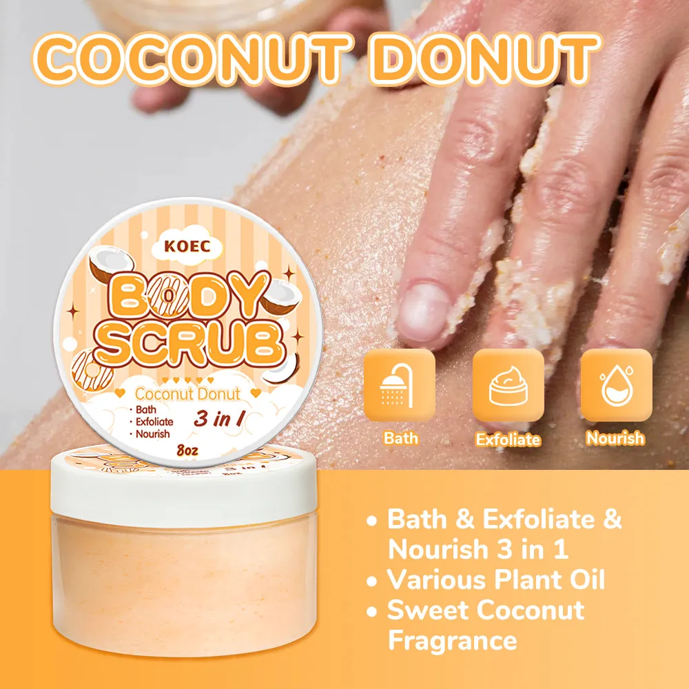 KOEC Coconut Donut bodyscrub med sheasmør