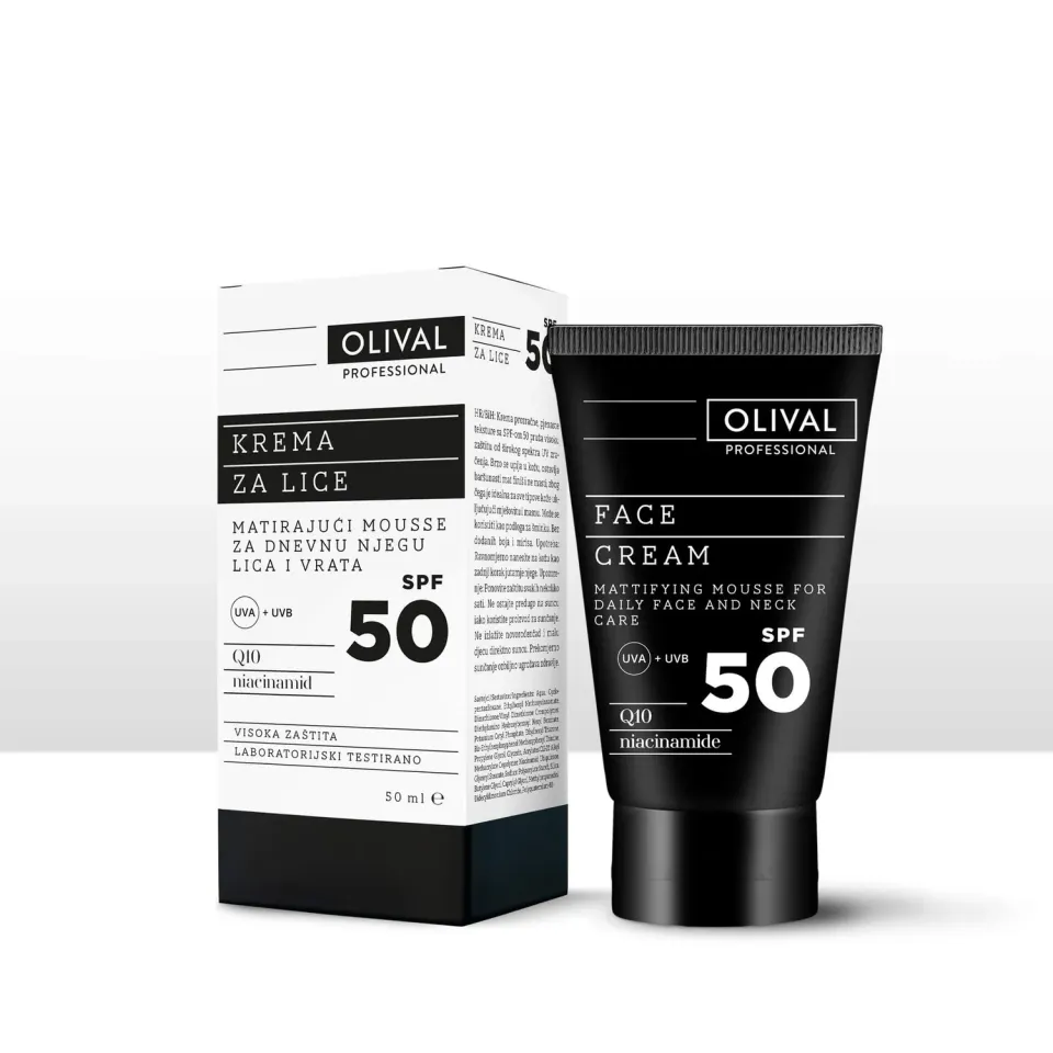 Olival Professional Face Cream SPF 50 solcreme mat